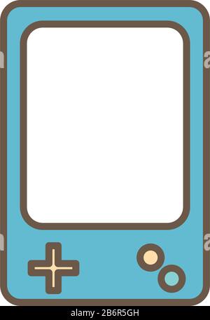 video game child toy block style icon Stock Vector