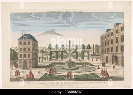 Gezicht op een tuin van de koning van Engeland in de omgeving van de stad Londen Vue d'un jardin au roy d'Angleterre (titel op object) View of a garden of the king of England in around LondenVue d'un jardin au roy d'Angleterre (title object) Property Type: print optics picture Item number: RP-P-1925-1258 Inscriptions / Brands: collector's mark, verso lower right, stamped: Lugt 2166watermerk Manufacturer : publisher: Basset (listed building) printmaker: anonymous place manufacture: publisher: Paris print Author: France Date: 1700 - 1799 Physical features: colored etching material: paper water Stock Photo