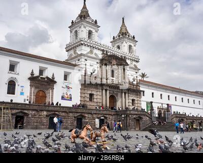 San Francisco Church and monastery Quito, Ecuador Stock Photo