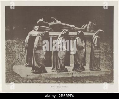 Tomb Sculpture of Philippe Pot (1428-1494), DijonTombeau the Philippe-Pot à Dijon (title object) Property Type: photographs Item number: RP-F 1996-3 Inscriptions / Brands: signature below picture, printed 'Lithophotog. Lemercier / 2 / P marshes / A.F. Lemaitre, Editeur / Imp. Lemercier, Paris'opschrift, recto, printed: 'Tombeau de Philippe Pot à Dijon / Chez Mr Le Comte de Vesvrotte / Bourgogne' Manufacturer : Photographer: Alphonse Louis Poitevin (listed building) printer: Rosé-Joseph Lemercier ( listed on object) publisher: AF Lemaitre (listed property) Place manufacture: France Date: 1857 - Stock Photo