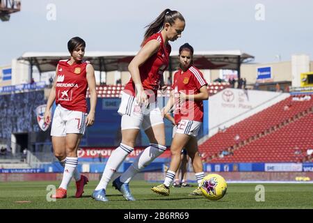FRISCO. USA. MAR 11: Spanish team warming up during the 2020 SheBelieves Cup Women's International friendly football match between England Women vs Spain Women at Toyota Stadium in Frisco, Texas, USA. ***No commericial use*** (Photo by Daniela Porcelli/SPP) Stock Photo