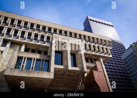 Boston MA USA - circa march 2020 - Boston City Hall Stock Photo