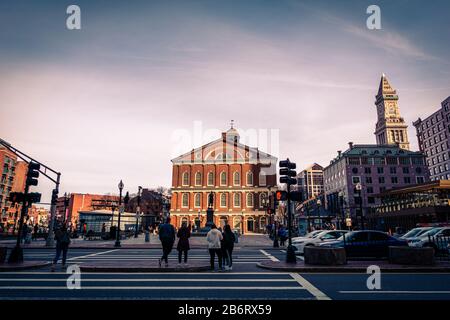 Boston MA USA - circa march 2020 - Faneuil hall in Boston Stock Photo