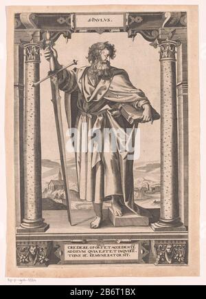 Apostel Paulus.The apostle Paul with a sword in his hand. Paul is on a ...