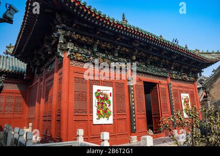 Traditional architecture building at the Shanshangan guild hall in Kaifeng. Kaifeng was the capital of the Northern Song Dynasty. Henan Province, Chin