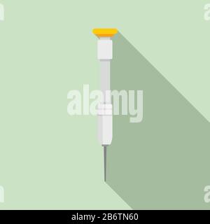 Small phone screwdriver icon. Flat illustration of small phone screwdriver vector icon for web design Stock Vector