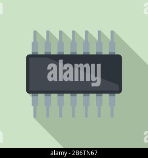 Phone transistor icon. Flat illustration of phone transistor vector ...