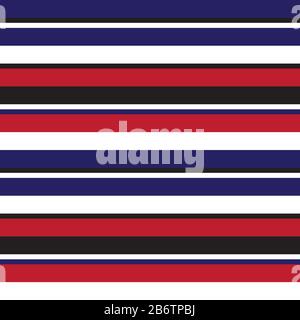 Colourful Classic Fashion Stripe Pattern - This is a classic horizontal striped pattern suitable for shirt printing, textiles, jersey, jacquard Stock Vector