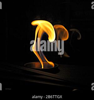 This series of movement and shapes of Fire and Flames is pure art set to be printed on fine metallic paper or on aluminum composite, for your wall. Stock Photo