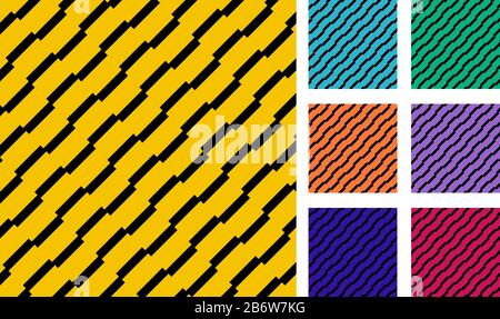 Colorful abstract diagonal rectangle pattern - vector mosaic background ...
