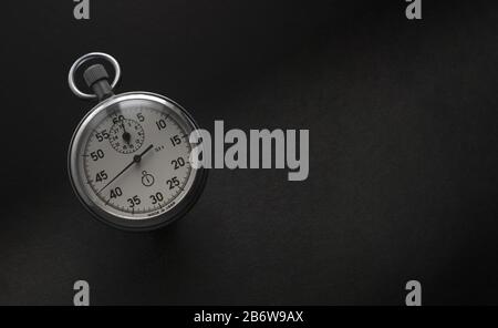 Vintage chronometer counting the passing time. Stock Photo