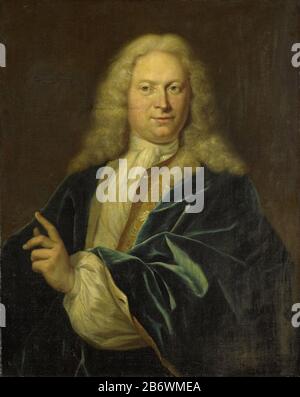 Jan Henry van Heemskerck (1689-1730), graaf van het Heilige Roomse Rijk, heer van Achttienhoven, Den Bosch en Eyndschoten Kapitein der burgerij te Amsterdam, SK-A-1436  Portrait of John Henry Heemskerck (1689-1730), Count of the Holy Roman Empire, Lord of Achttienhoven, Den Bosch and Eyndschoten. Captain of the citizens of Amsterdam. At half length, with raised and gesticulating linkerhand. Manufacturer : painter Jan Maurits Quinkhard Dating 1710 - 1730 Physical characteristics: oil on canvas material: oil canvas Dimensions: h 85 cm. B × 67 cm. Stock Photo