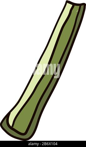 Celery flat, illustration, vector on white background. Stock Vector