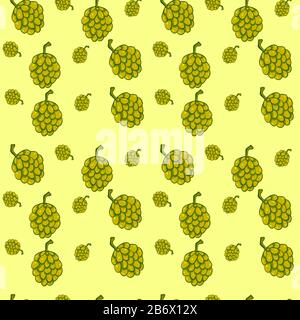 Cherimoyas wallpaper, illustration, vector on white background. Stock Vector