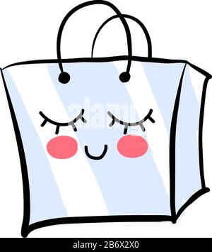 Cute sleeping bag, illustration, vector on white background. Stock Vector