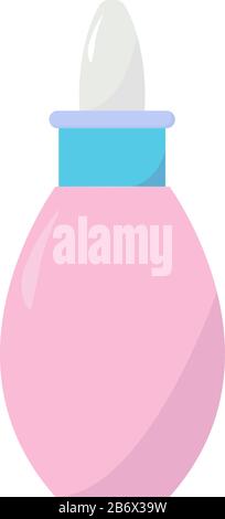 Eye drops, illustration, vector on white background. Stock Vector