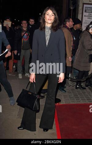 London, UK. 11th Mar, 2020. Gemma Arterton attends the press night of 'On Blueberry Hill' at Trafalgar Studios in London. Credit: SOPA Images Limited/Alamy Live News Stock Photo