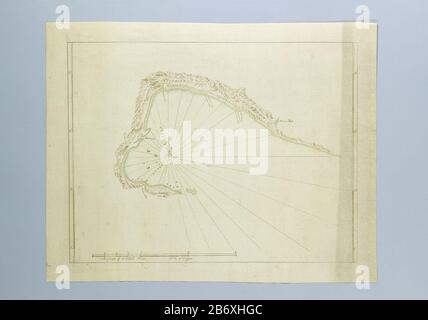 A primitive looking, rough and sketchy map. This map covers the part of ...