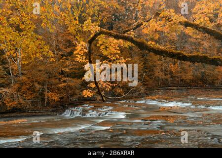 USA, Deep South, Tennessee, Nashville, Burgess Falls, State Park, Stock Photo