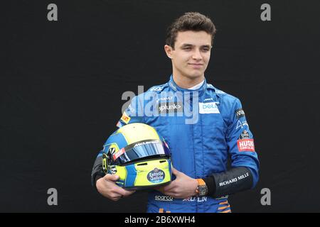 Melbourne, Australia. 12th March 2020; Formula One, Australian Grand Prix, Arrivals Day; McLaren, Lando Norris Credit: Action Plus Sports Images/Alamy Live News Stock Photo