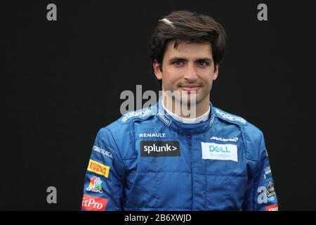 Melbourne, Australia. 12th March 2020; Formula One, Australian Grand Prix, Arrivals Day; McLaren, Carlos Sainz Credit: Action Plus Sports Images/Alamy Live News Stock Photo