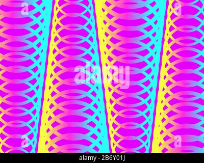 Colorful gradient abstract background with geometric fluid shapes. Trendy design template with vibrant gradient colors. Vector illustration Stock Vector