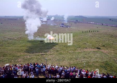 The Battle of Waterloo 175th anniversary re-enactment on June 19th 1990: Stock Photo