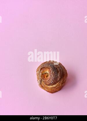 Da Bara Bakery cinnamon buns against a pink background Stock Photo