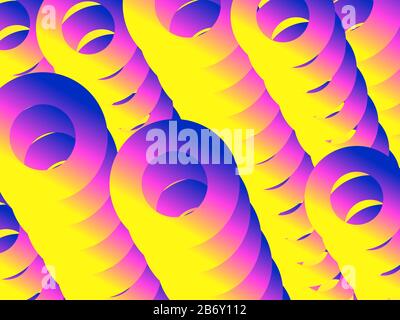 Colorful gradient abstract background with geometric fluid shapes. Trendy design template with vibrant gradient colors. Vector illustration Stock Vector