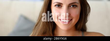 Perfect girl drinking energy drink Stock Photo