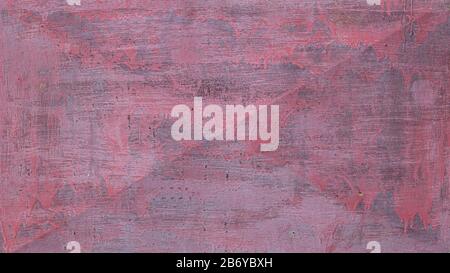 An old, rusty, colored plate with traces of background painting Stock Photo