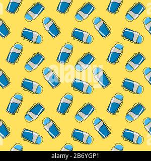 Thermos pattern, illustration, vector on white background. Stock Vector