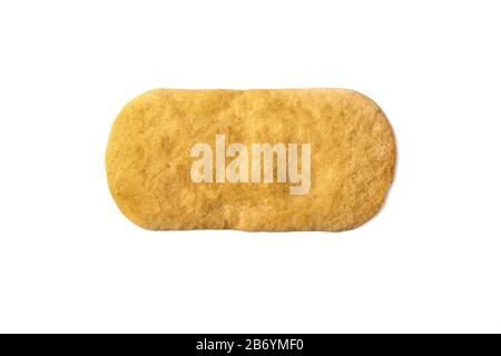 Biscuit isolated on white. View from above. Stock Photo