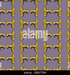Knobs pattern, illustration, vector on white background. Stock Vector