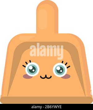 Orange scoop, illustration, vector on white background. Stock Vector