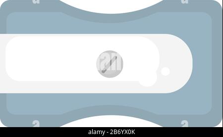 Sharpener for pencils, illustration, vector on white background. Stock Vector