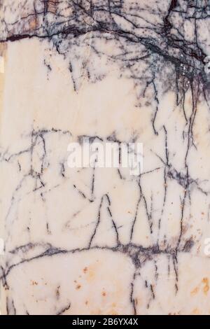 Light gray marble with blue cracked stone texture background. Full screen. The ruins of ancient antiquity Stock Photo