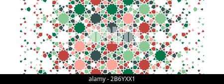 Arabic pattern, islamic vector border. Stock Vector