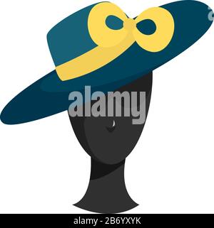 Mannequin head, illustration, vector on white background. Stock Vector