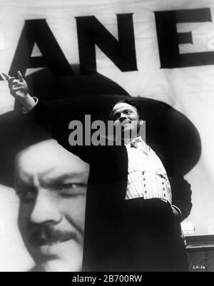 ORSON WELLES as Charles Foster Kane in CITIZEN KANE 1941 director Orson Welles screenplay Herman J. Mankiewicz and Orson Welles music Bernard Herrmann Mercury Productions / RKO Radio Pictures Stock Photo