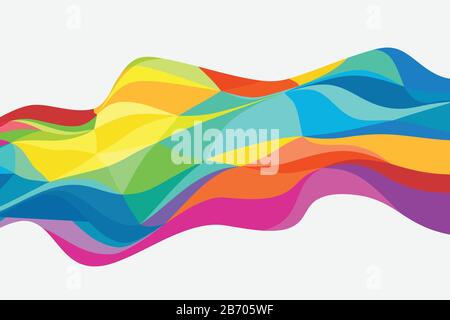 Abstract color polygon design pattern artwork background. Use for ad, poster, template, artwork design. illustration vector eps10 Stock Vector