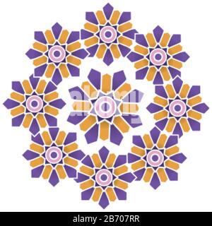 India mandala ramadan kareem icon Stock Vector