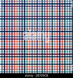Abstract vector seamless background. Alternating vertical lines in modern colors on a white background. Template for textiles, packaging, paper printi Stock Vector