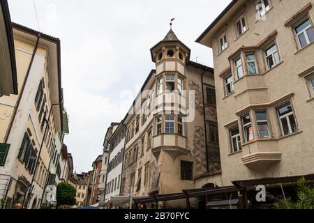 Historical center of Bolzano, Bozen, Trentino Alto Adige, Italy Stock Photo