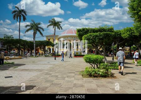 Town Square at Cartagena, Columbia, North America Stock Photo
