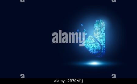 abstract medical pill innovation concept health care science background design. Stock Vector