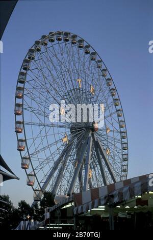 Dallas, Texas USA, 2001: The second-largest Ferris wheel  in North America, the Texas Star, stands at 212 feet at the State Fair of Texas.  ©Bob Daemmrich Stock Photo