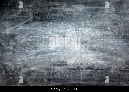 Abstract Chalk rubbed out on blackboard or chalkboard texture. clean school board for background or copy space for add text message. Backdrop of Stock Photo