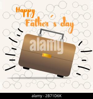 Happy fathers day card Stock Vector