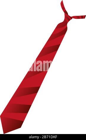 Isolated red tie image Stock Vector